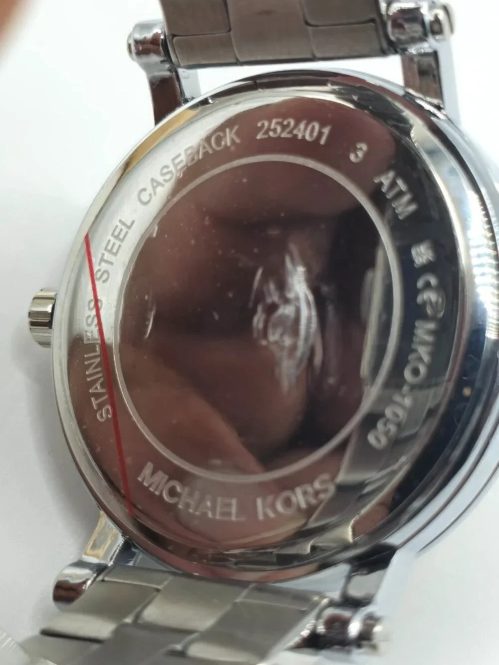 Michael Kors Corey Women's Silver-Tone Watch MKO1050 38mm